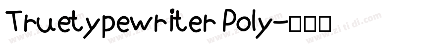 Truetypewriter Poly字体转换